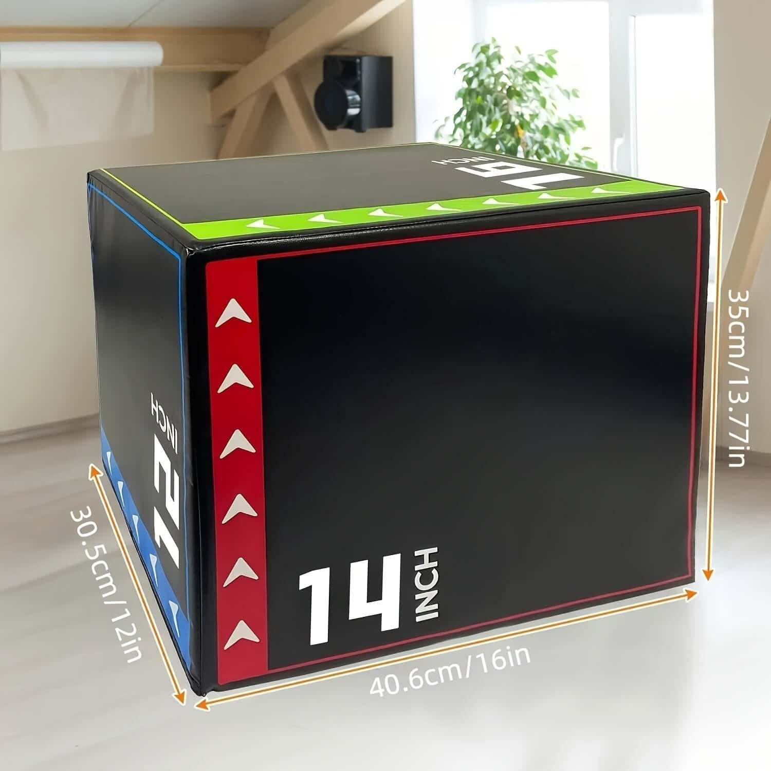 Versatile 3-In-1 Jump Box & Fitness Step(Black) product image 2