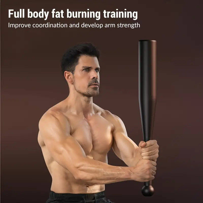 10kg iron weighted dumbbell stick used for full body fat burning training and arm strength development.