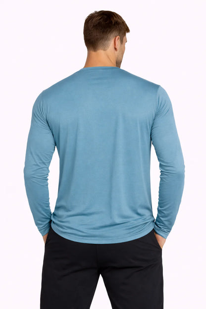 Men'S Cooling Crew Neck Long Sleeve T-Shirt
