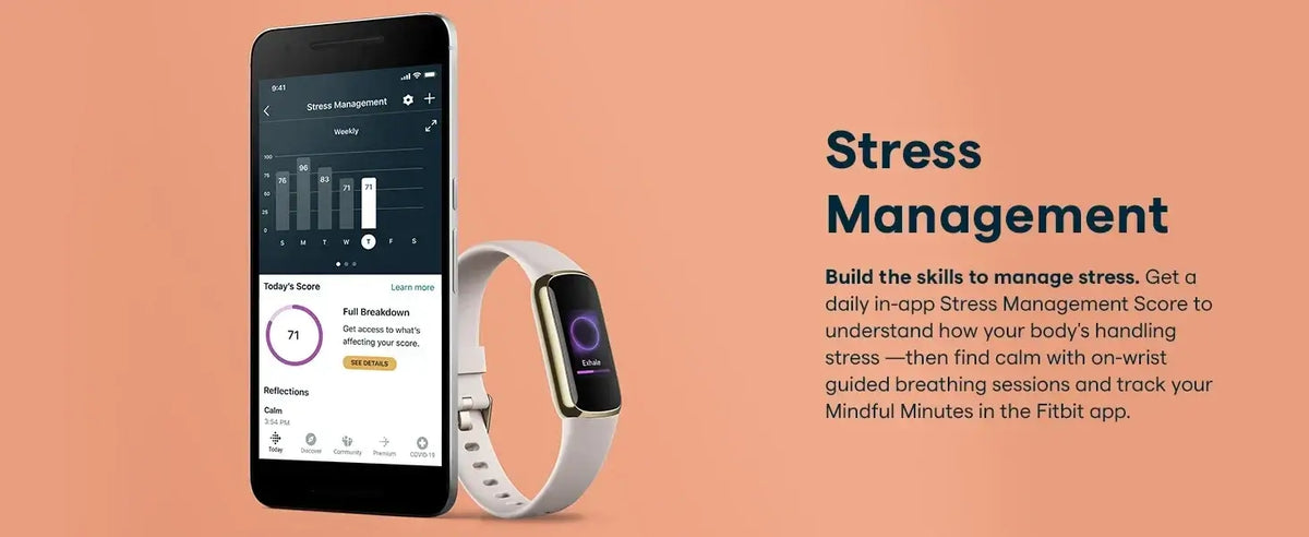 Fitness Tracker with AMOLED Display White product image 5