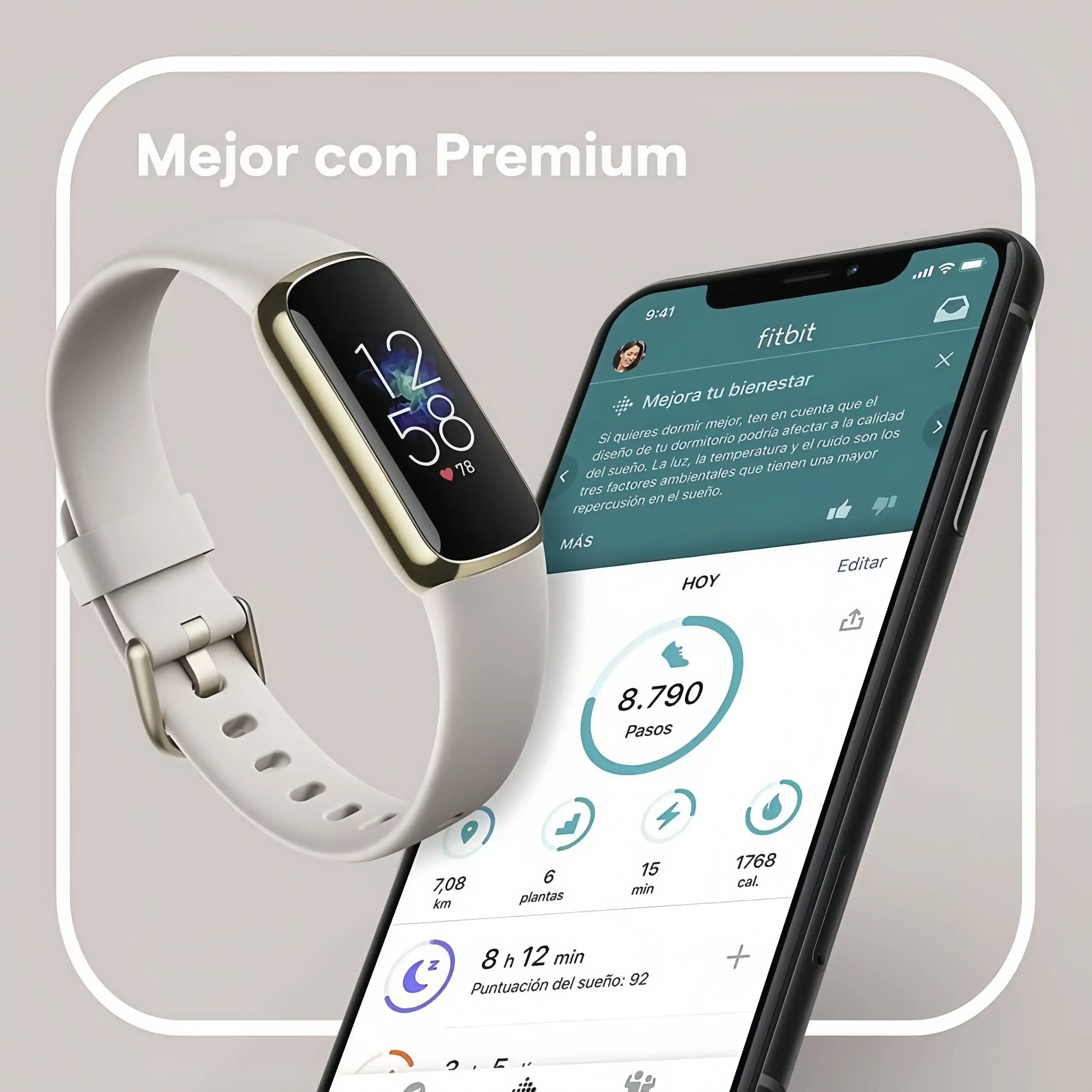 Fitness Tracker with AMOLED Display White product image 2