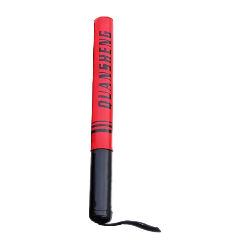 Boxing training stick red made of PU leather, designed for workouts and gym sessions.