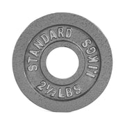 CAP Barbell Olympic Cast Iron Weight Plates - 2.5 to 100 Lbs - Durable Singles for Strength Training