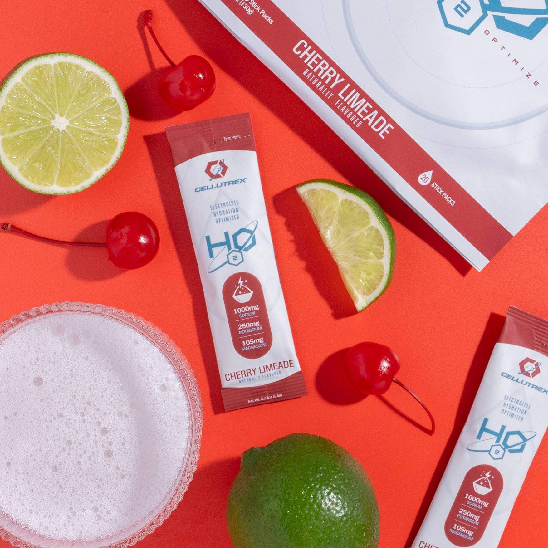H2O ELECTROLYTES™ - Cherry Limeade | Zero Sugar Electrolyte Powder-2