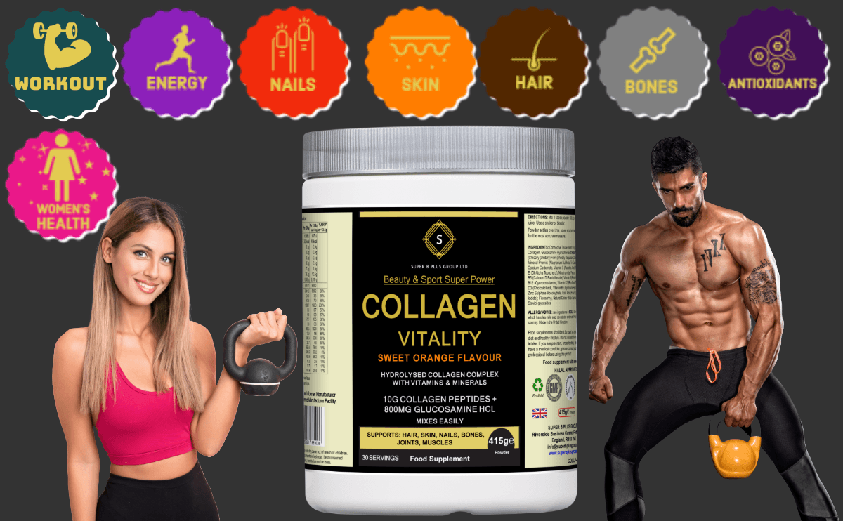 Collagen Vitality powder for wellness, enhancing beauty & health with premium collagen vitality powder.