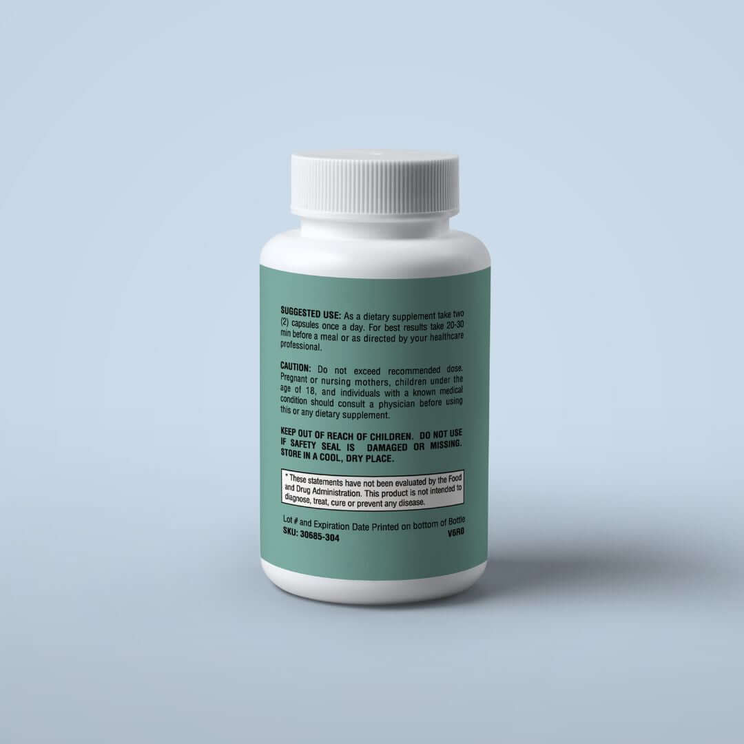 Premium cleanse and detox supplement with usage instructions and safety warnings on the label.