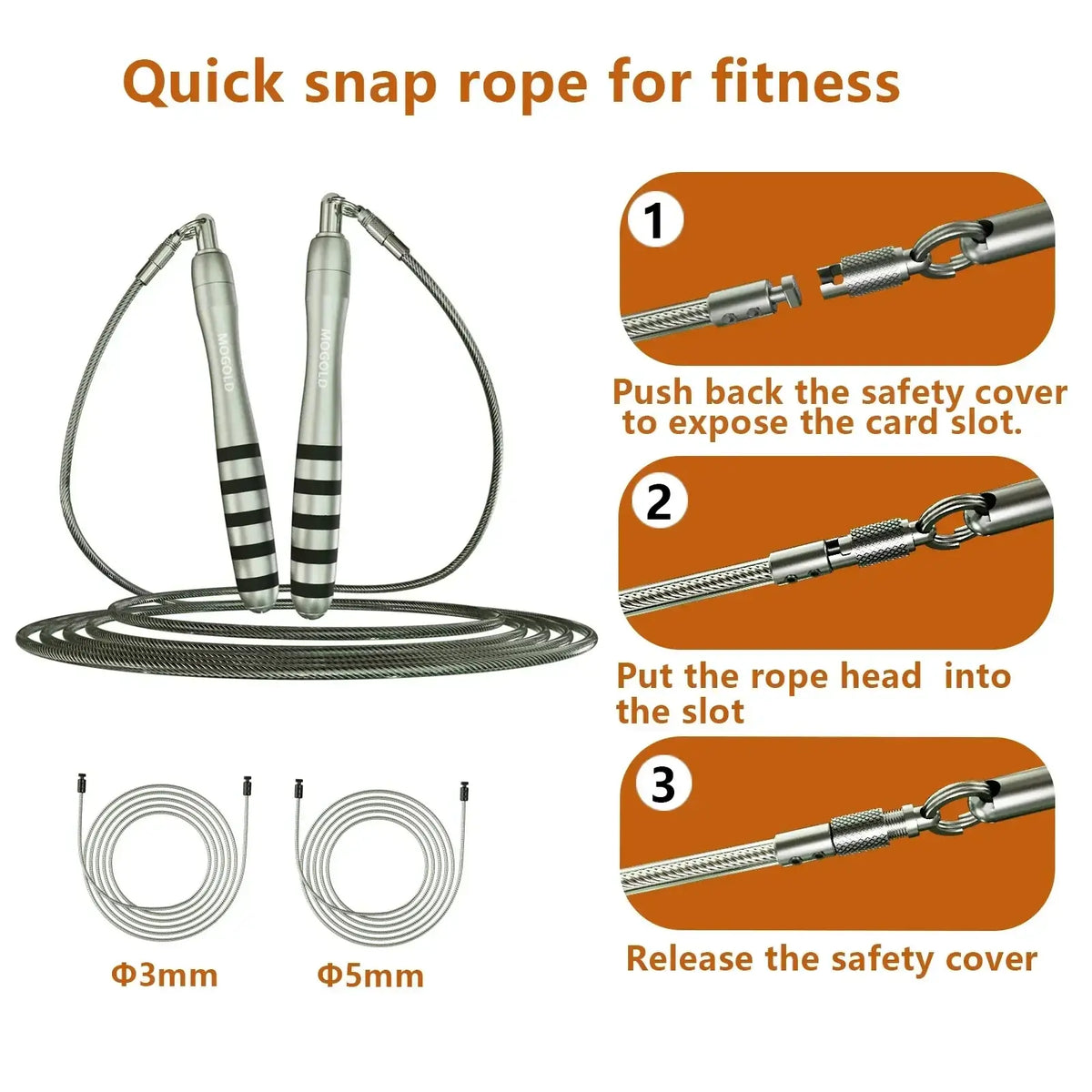 Speed Jumping Rope - Durable Steel Wire for Home Gym product image 3