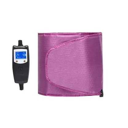 Electric Sauna Heating Belt Far Infrared Slimming & Pain Relief Therapy Pink-0