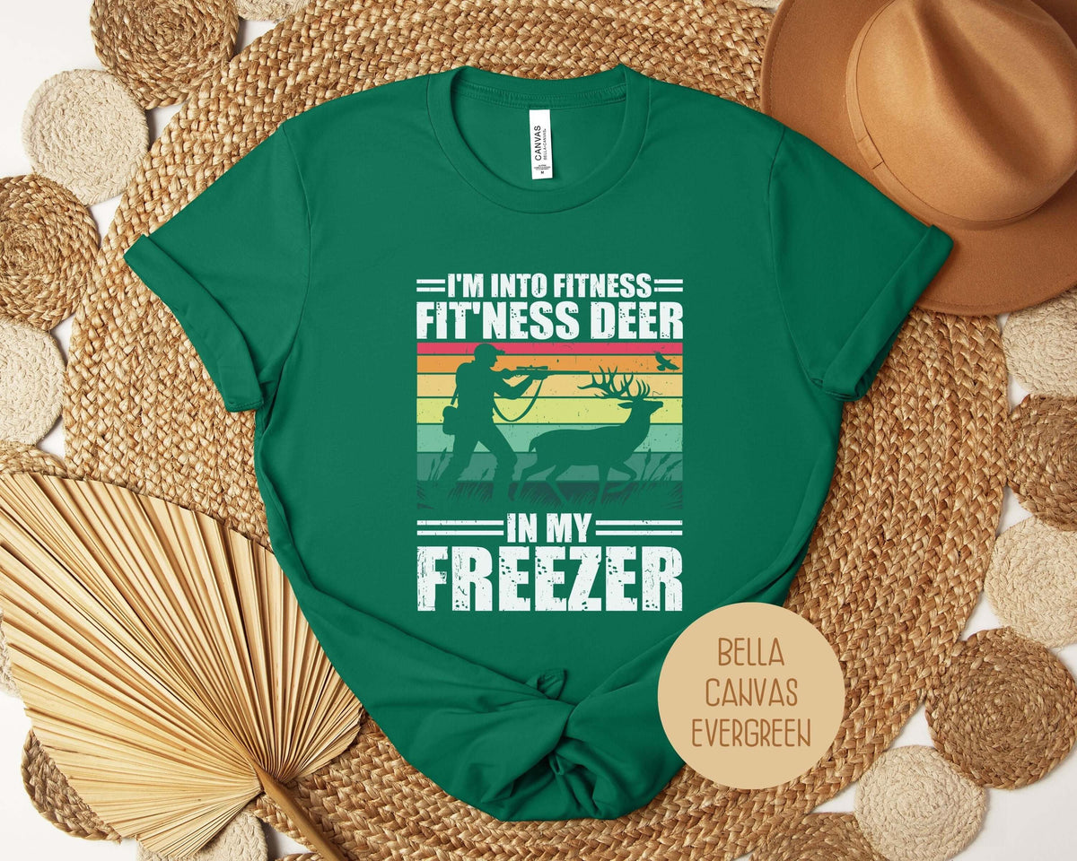 I'm Into Fitness Fit'ness Deer in My Freezer Funny Hunting Shirt product image 12