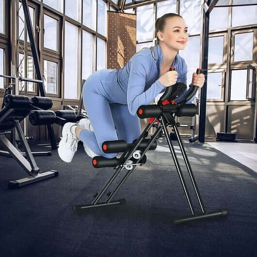 Foldable Adjustable Core Abdominal Trainer with 3 Adjustable Resistance and LCD Display product image 2