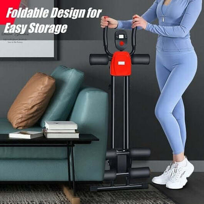 Foldable Adjustable Core Abdominal Trainer with 3 Adjustable Resistance and LCD Display-3