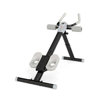 Adjustable Abdominal Trainer Ab Workout Machine Foldable Ab Cruncher-White-9