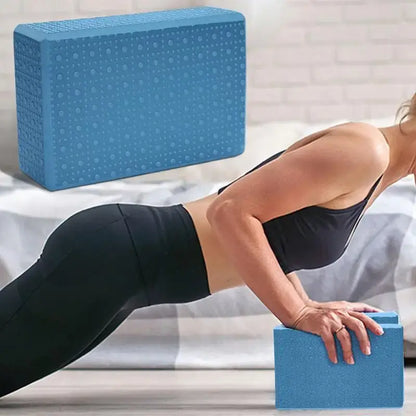 Anti-Slip Foam Yoga Blocks For Gym Training (Blue)-2