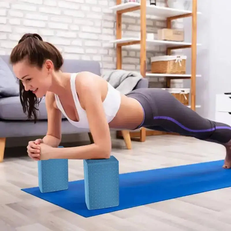 Anti-Slip Foam Yoga Blocks For Gym Training (Blue) product image 5