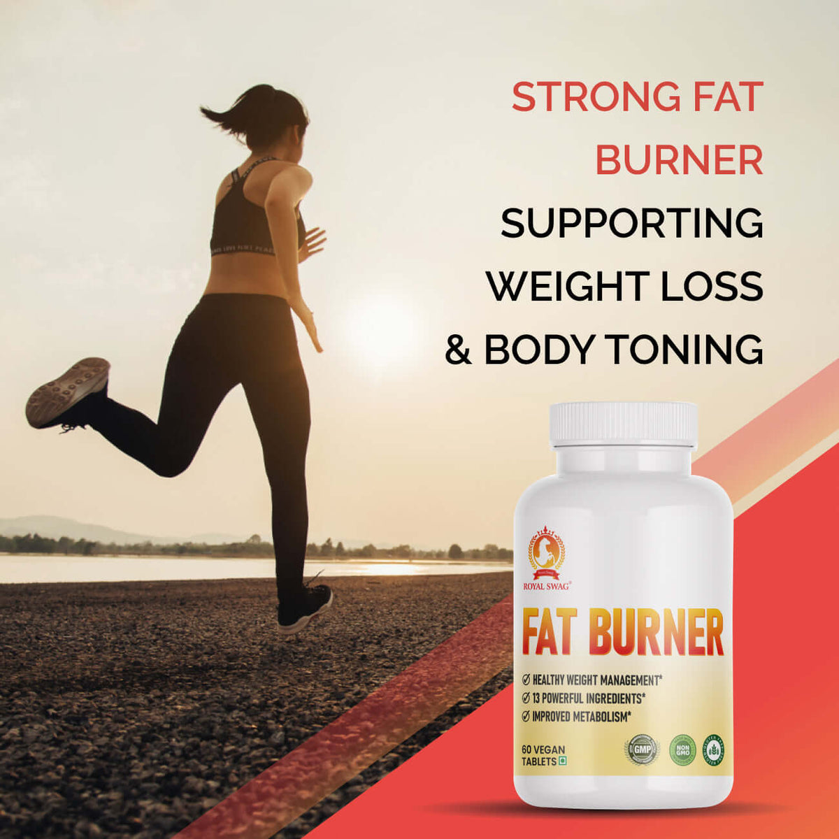 Fat Burner - Weight Loss Supplement Tablet 60 Pcs Pack, effective fat burner weight loss tablets for body toning.