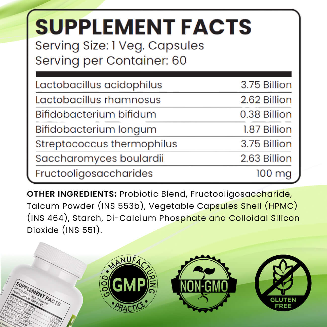 Probiotic and Prebiotic Tablet 60 Pcs Pack-3