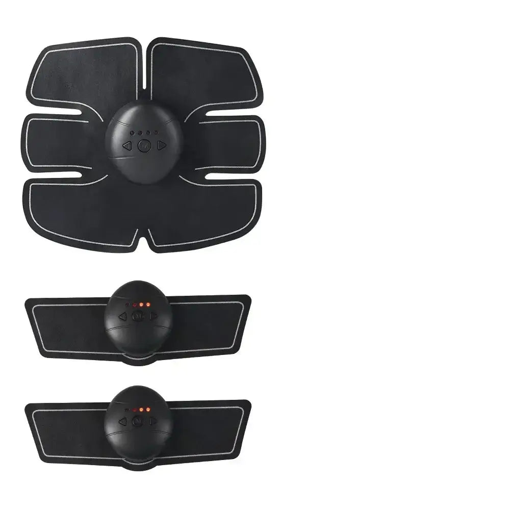 Wireless Ems Abdominal Muscle Stimulator set, featuring multiple pads for effective muscle toning and stimulation.