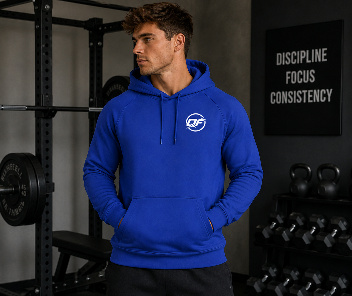 Qwik-Fit Athletic Colorblock Performance Hoodie