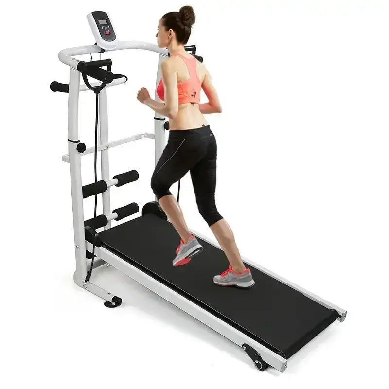 Adjustable Silent Mechanical Treadmill for Home Fitness product image 2