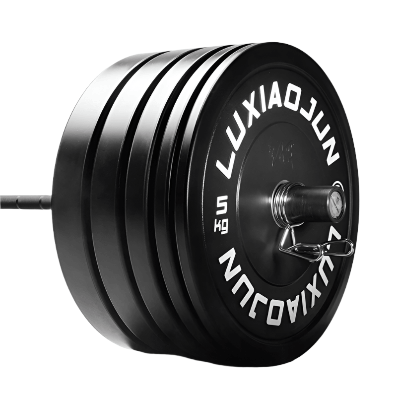D Series Black Rubber Barbell Plates (150KG) - Weight Set product image 1