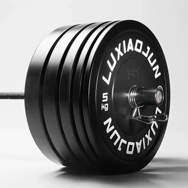 D Series Black Rubber Barbell Plates (150KG) - Weight Set product image 2