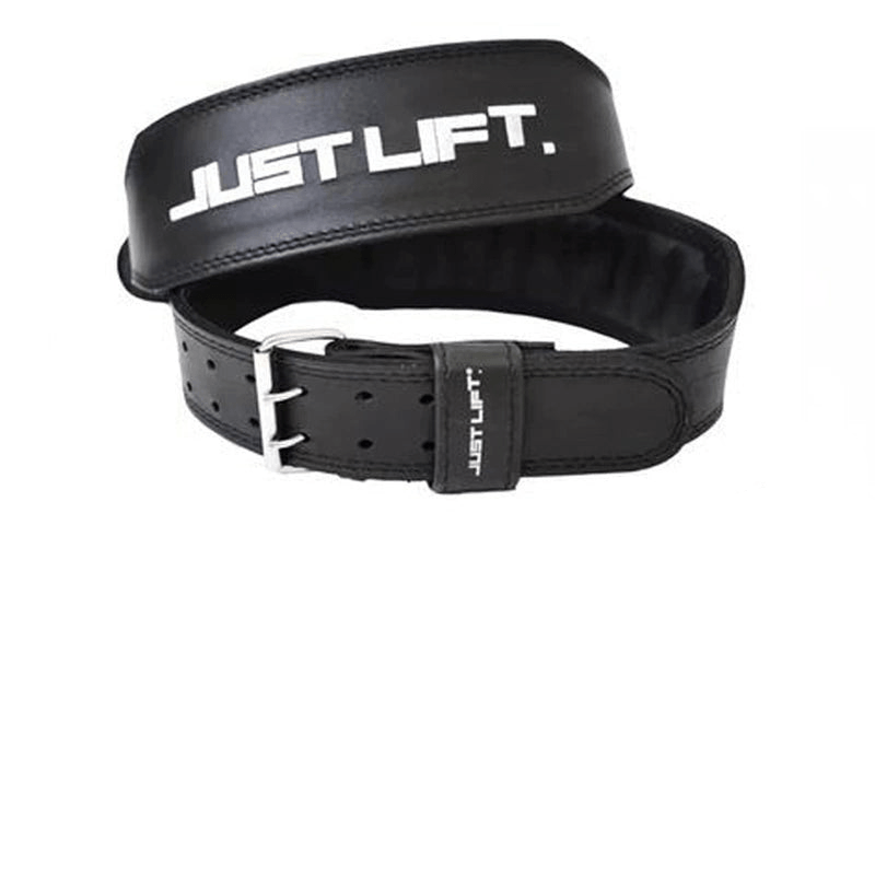 Panda Leather Powerlifting Belt – Premium Cowhide Training Belt for workouts and gym use, black genuine leather design.