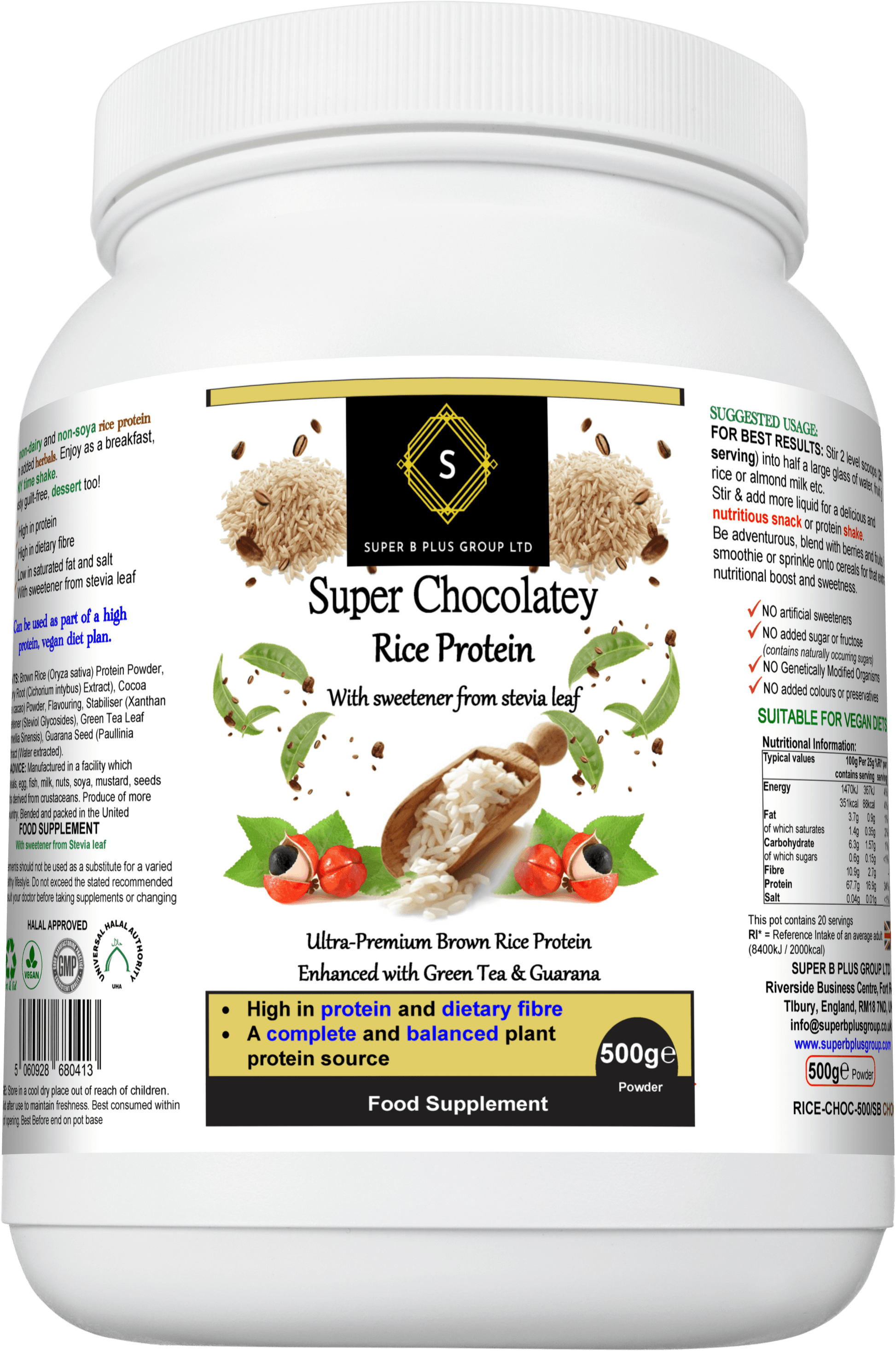 Super Chocolatey Rice Protein-3