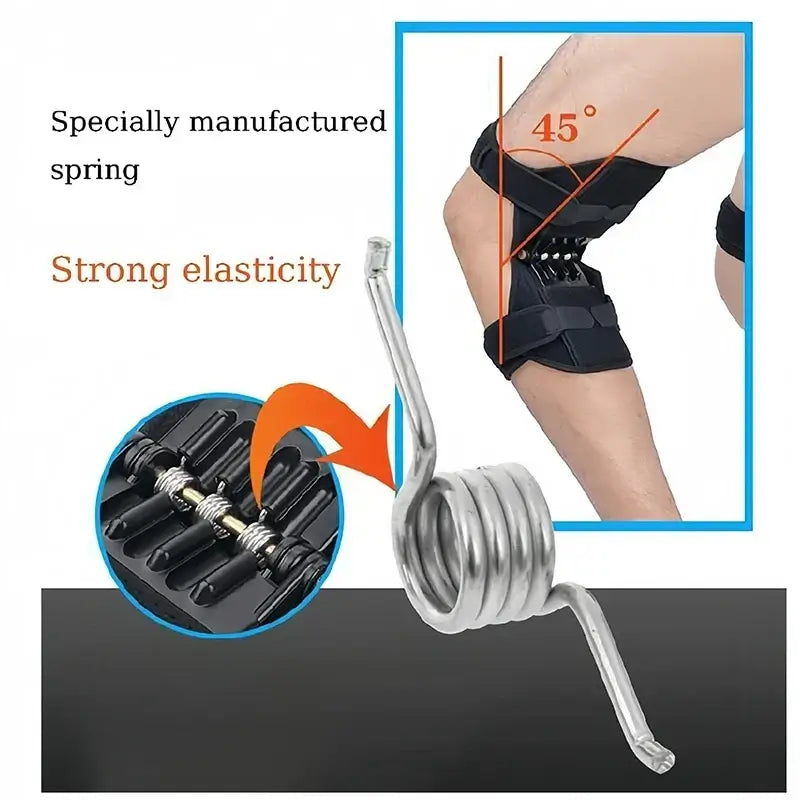 Spring-Loaded Knee Booster Support Pad Black product image 5