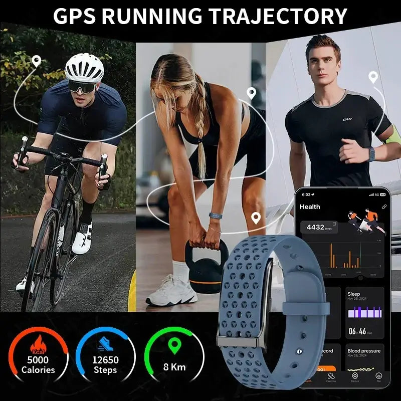No-Screen Smart Bracelet with Heart Rate Blue product image 4