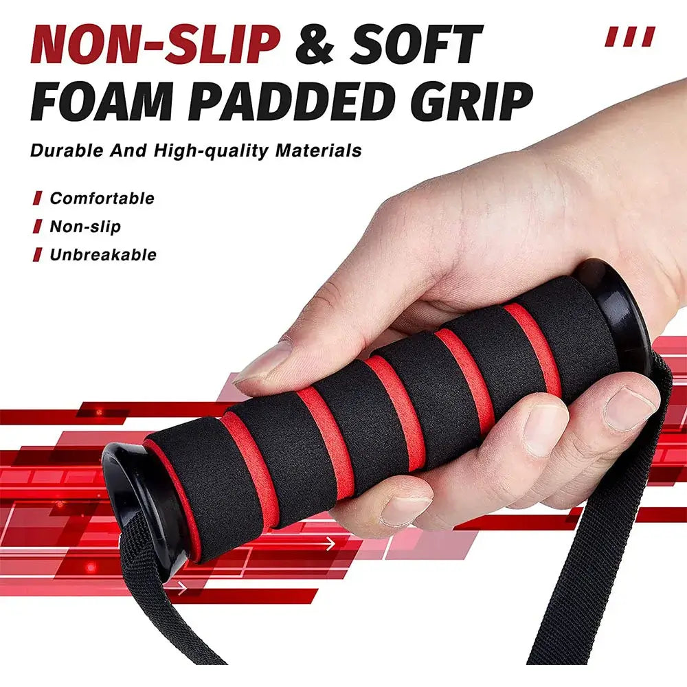 Heavy-Duty D-Ring Gym Handles with Hook for Home Workouts product image 4