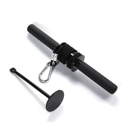 Weight Lifting Rope Waist Roller Power Stick-4