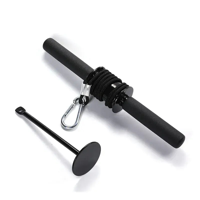 Weight lifting rope power stick for effective core and arm workouts at home or gym.