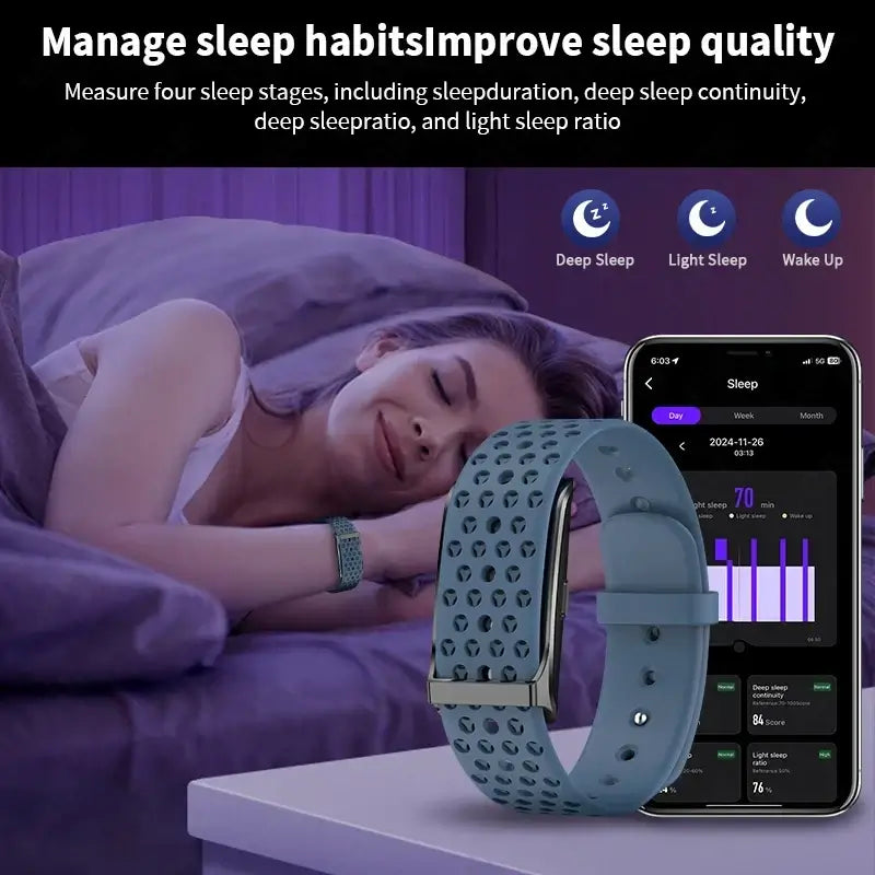 No-Screen Smart Bracelet with Heart Rate Blue product image 5