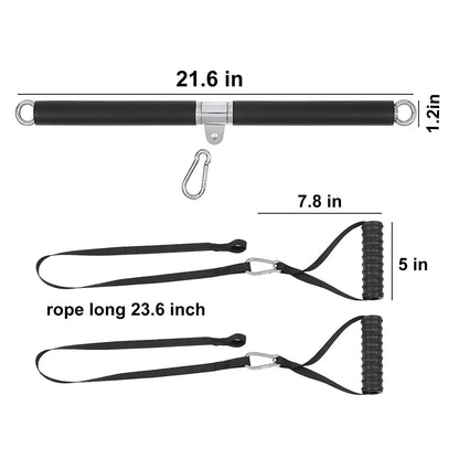 Tricep Rope Pulldown Attachment Black-4