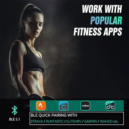 Heart Rate Monitor Armband Bluetooth 5.1 ANT Fitness Sensor Black-3