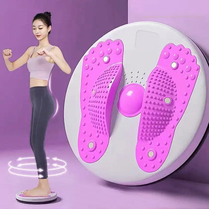 Waist Twisting Disc Abdominal Fitness Rotary Board Purple-1