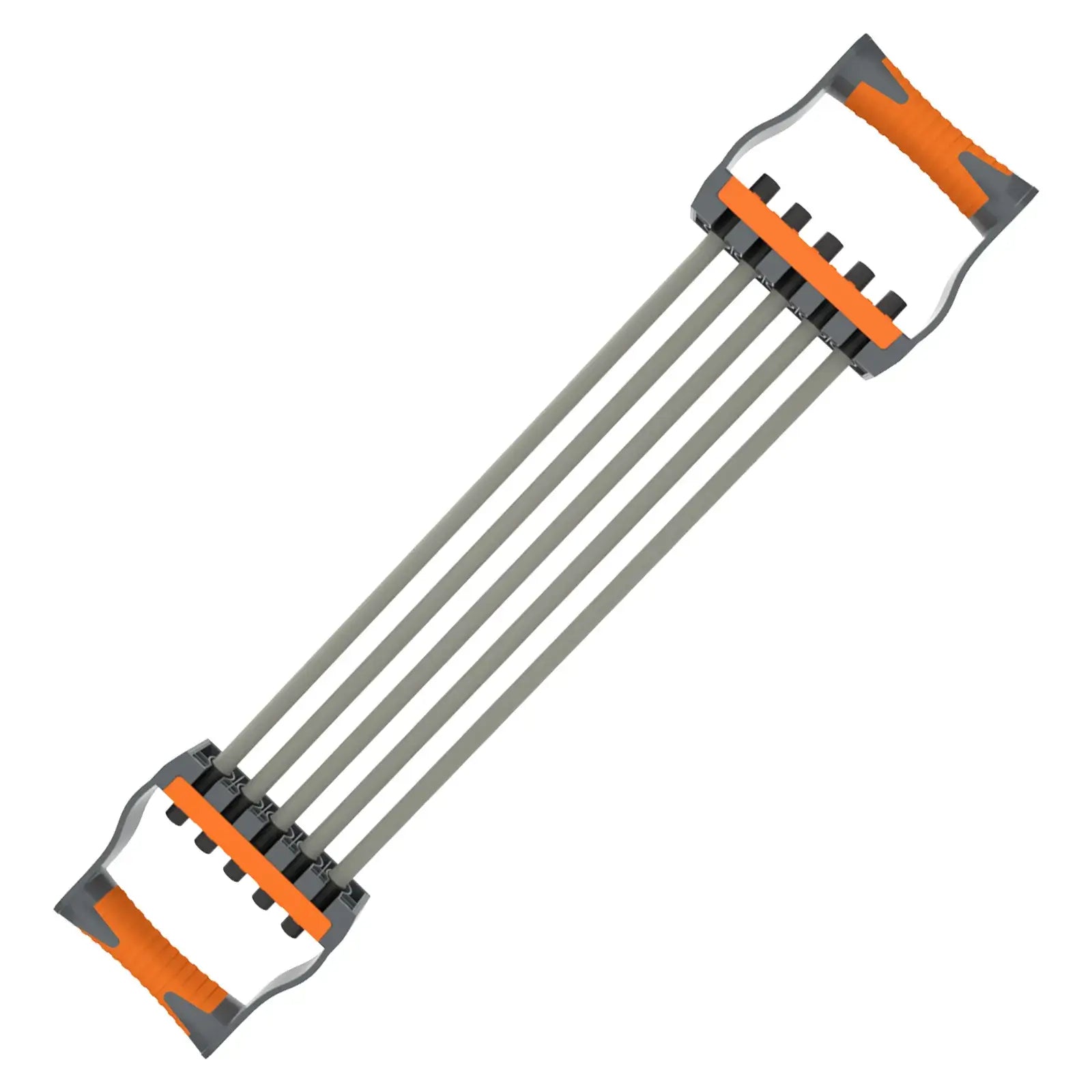 Adjustable chest expander for home workouts featuring 5 ropes and ergonomic grips for effective fitness routines.