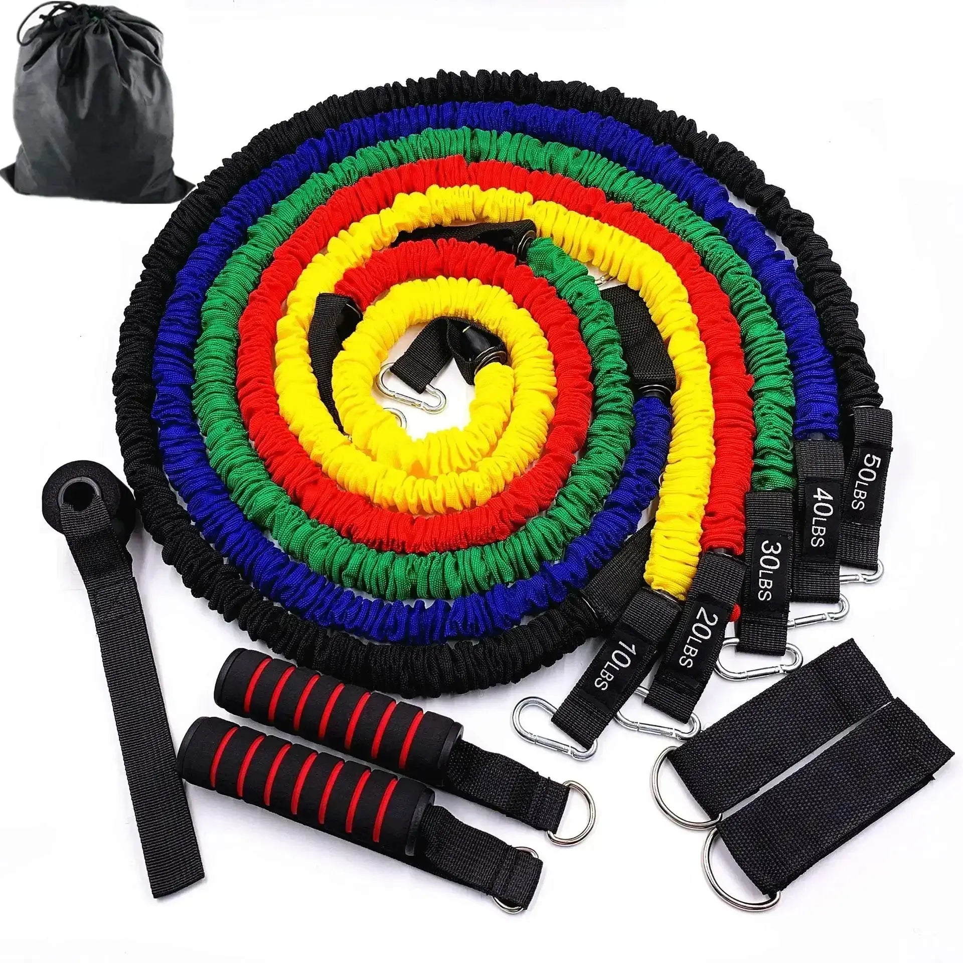 150lbs Resistance Bands Set - 11pc Home Gym Equipment product image 1