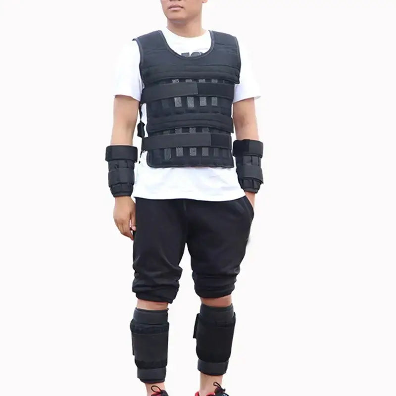 Adjustable Weighted Vest (Plates Not Included) Black product image 3