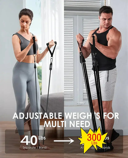 300lb Fitness Booty Resistance Elastic Band Set for Home Gym Exercise-1