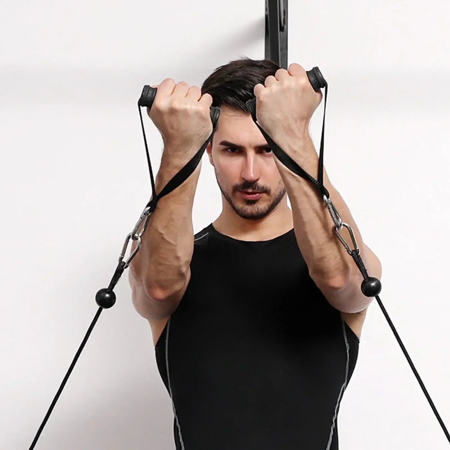 Tricep Rope Pulldown Attachment Black-2