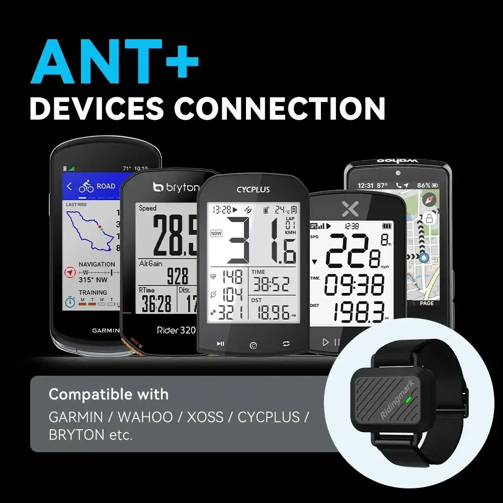 Heart Rate Sensor Wrist Strap Black product image 2