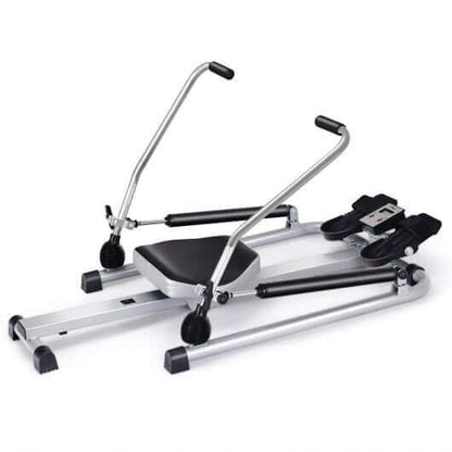 Exercise Adjustable Double Hydraulic Resistance Rowing Machine-3