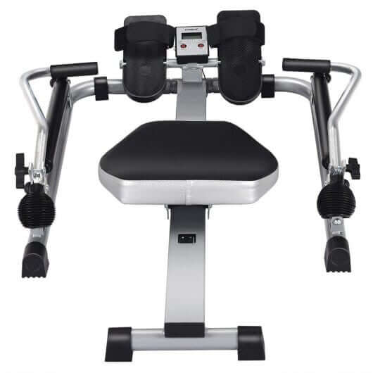 Exercise Adjustable Double Hydraulic Resistance Rowing Machine-4