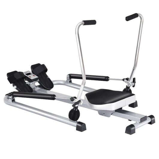 Exercise Adjustable Double Hydraulic Resistance Rowing Machine-5