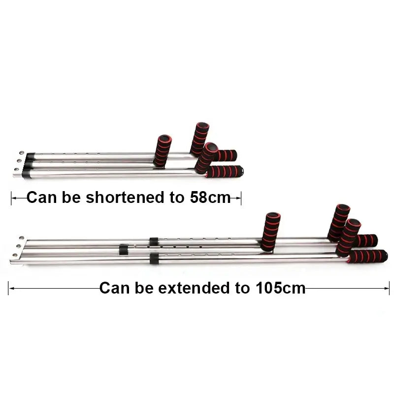 3-Bar Leg Stretcher 6-Hole Adjustment Red product image 5