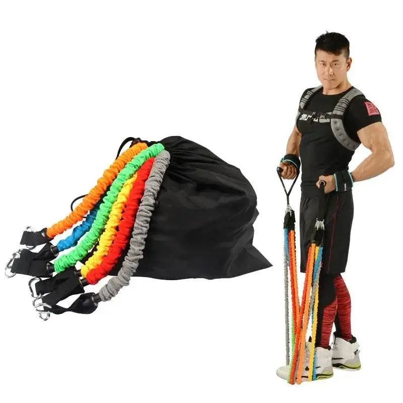 150lbs Resistance Bands Set - 11pc Home Gym Equipment product image 2