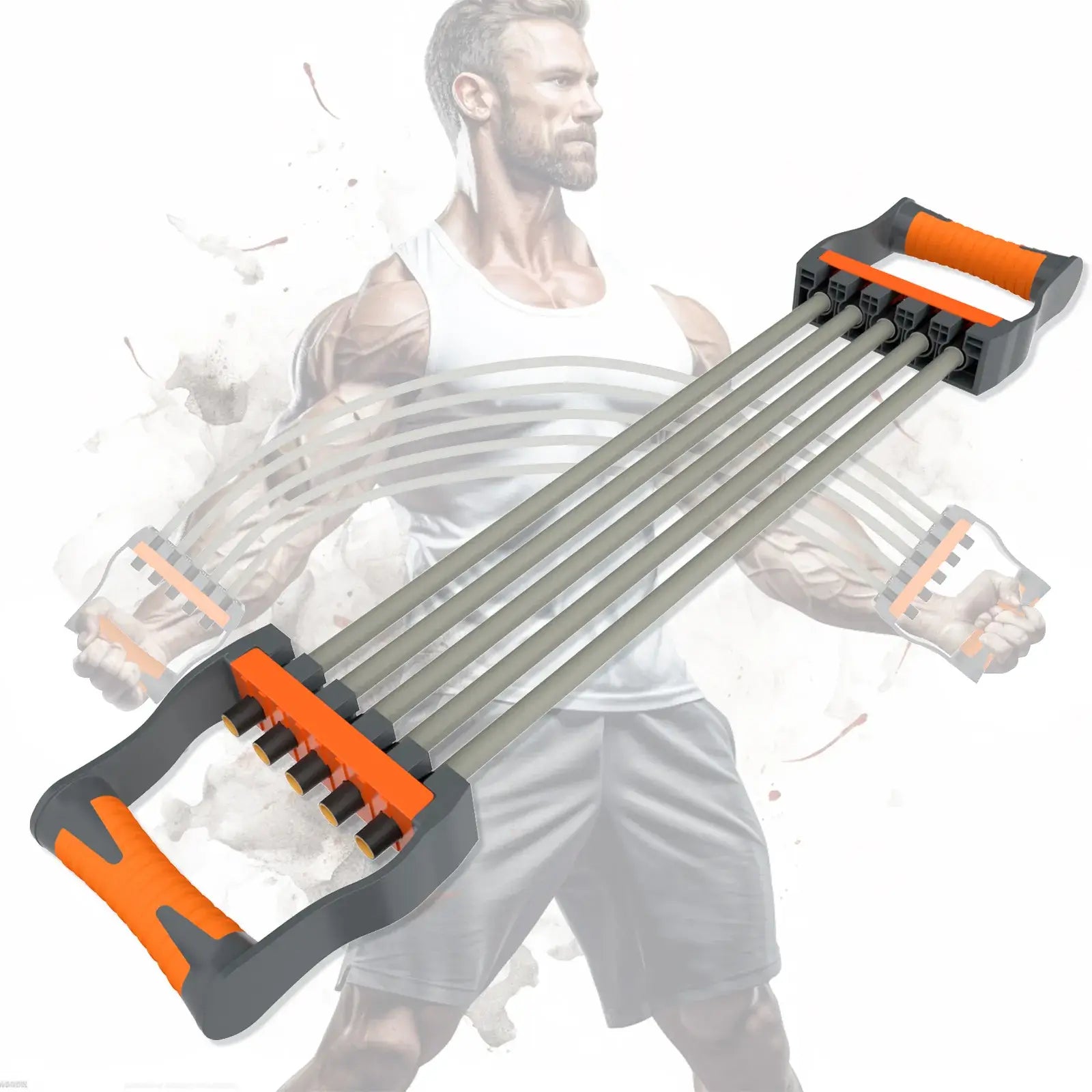 5 Ropes Adjustable Chest Expander for effective home workouts and gym sessions, featuring adjustable resistance.