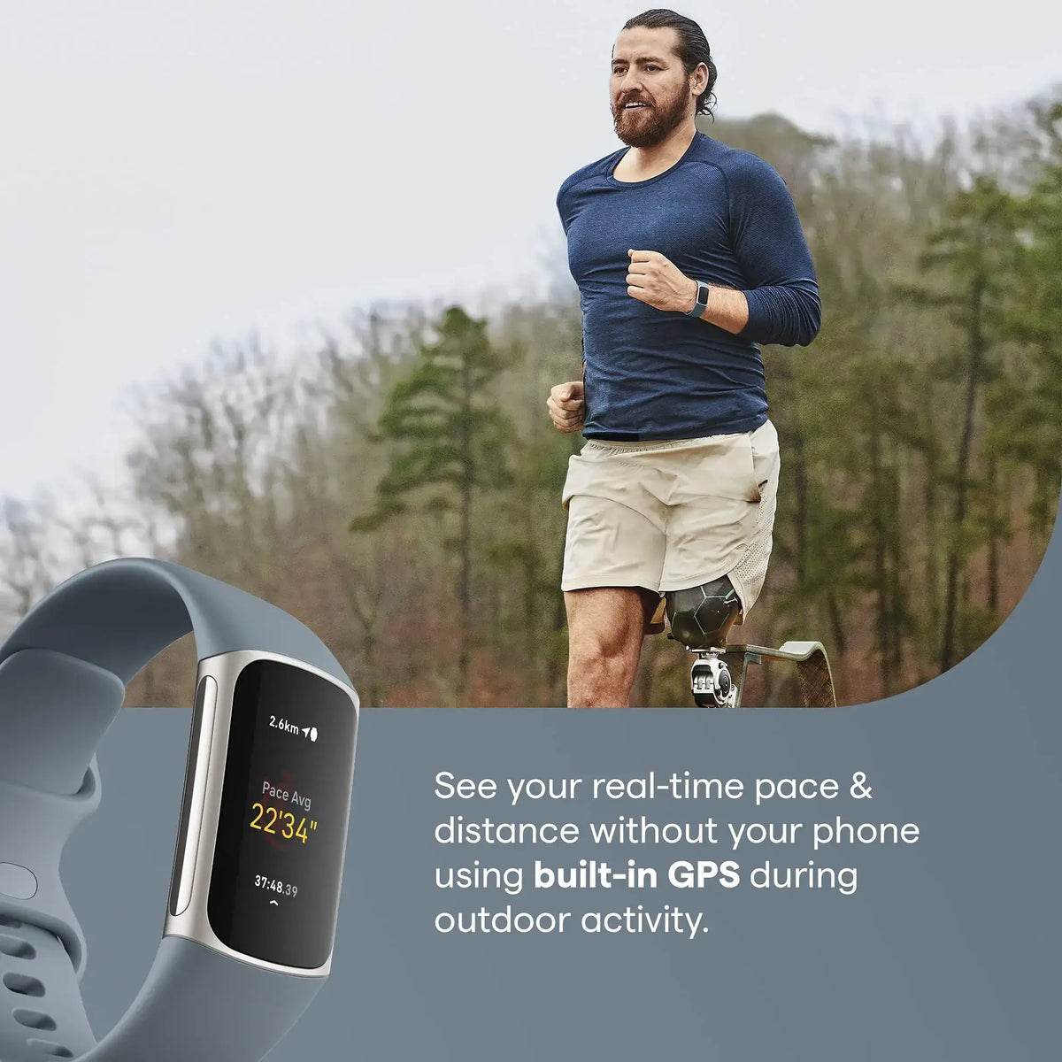 Health Fitness Tracker with Built-in GPS Blue product image 5