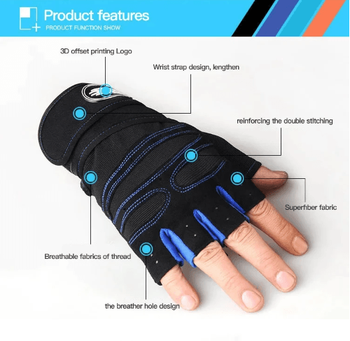 Unisex Gym Gloves with Wrist Support product image 3